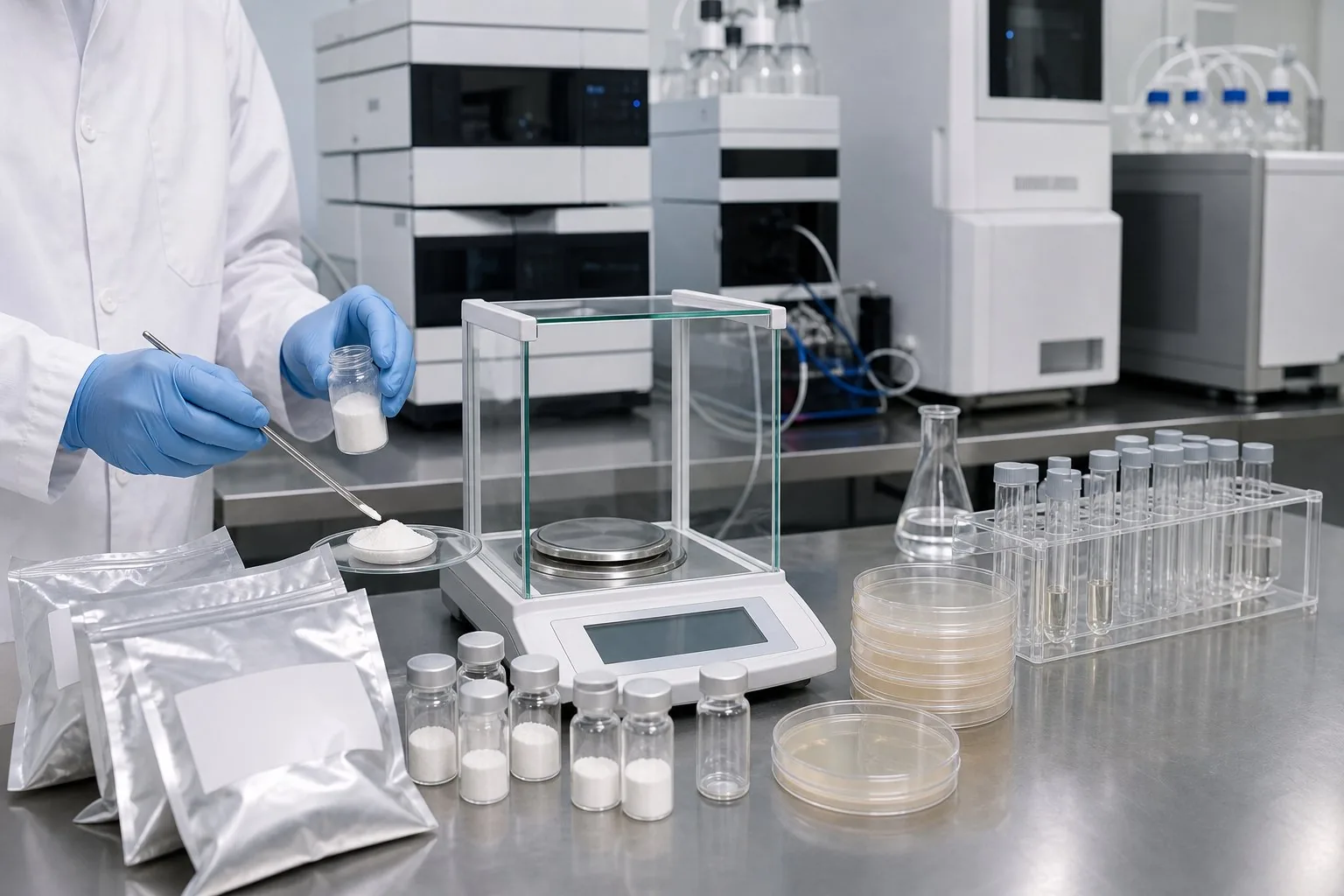 Quality control laboratory for supplement ingredient testing