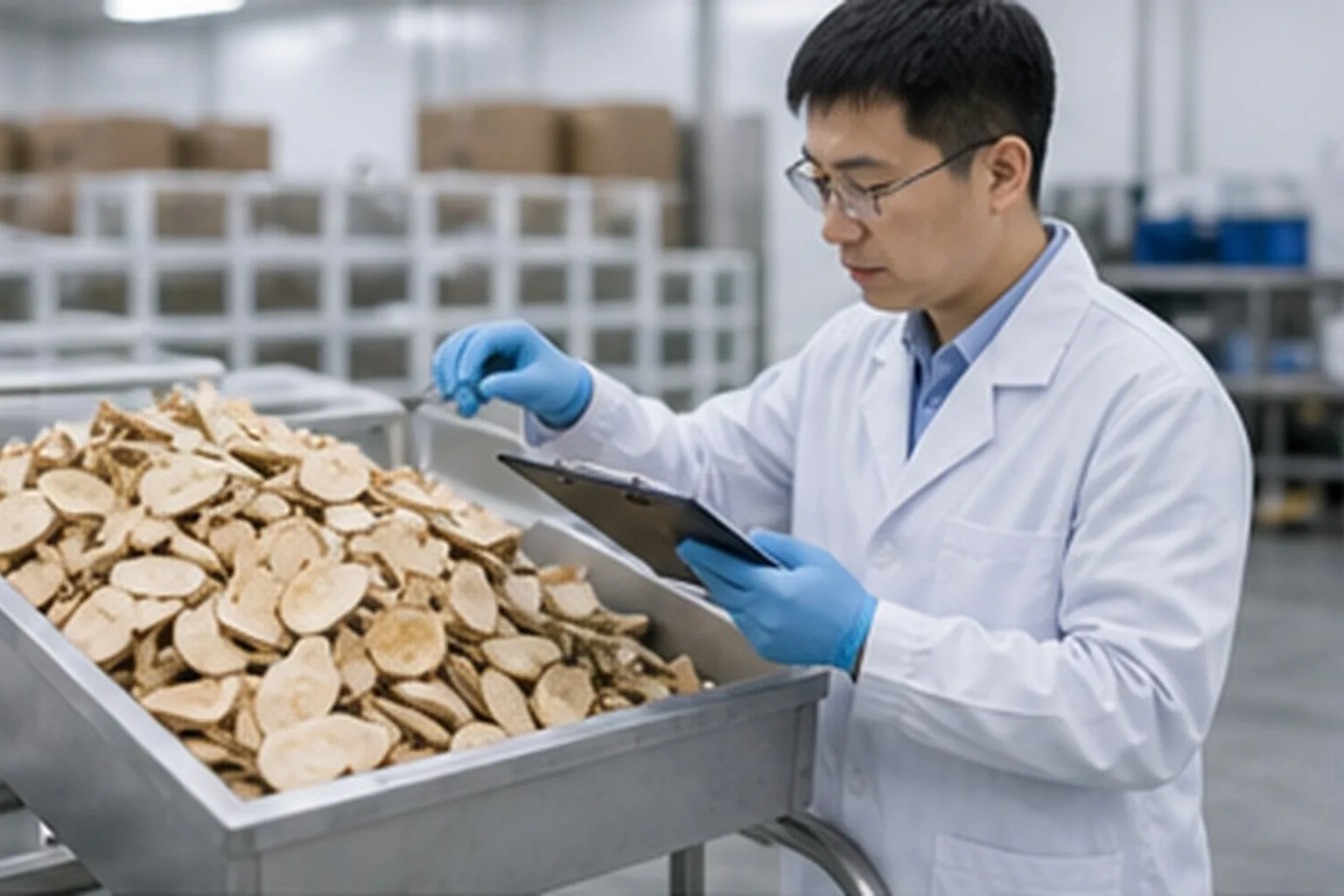 Botanical extract botanical roots leaves and herbs checked before extraction project approval